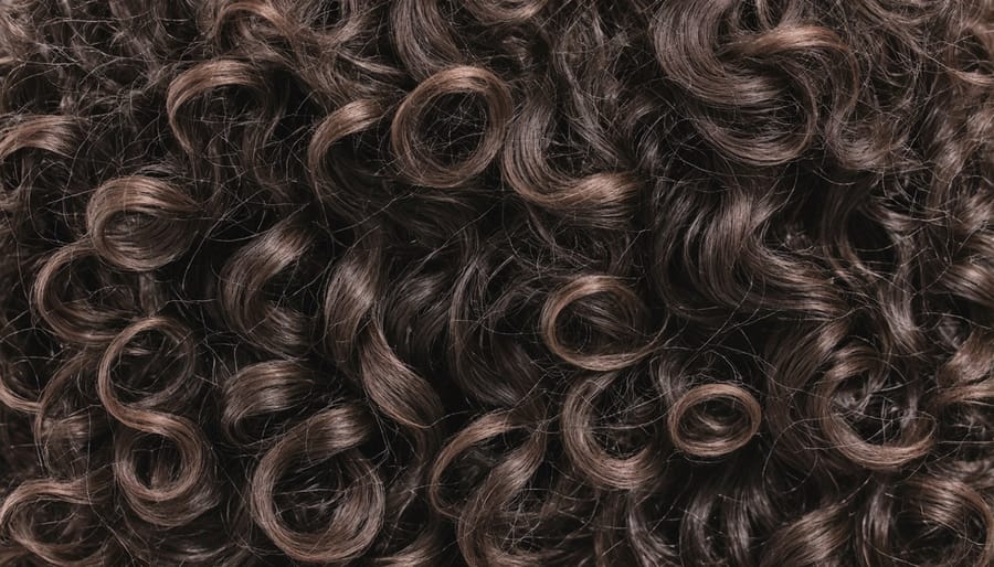 Detailed view of natural 4C hair texture showing characteristic tight coils and pattern