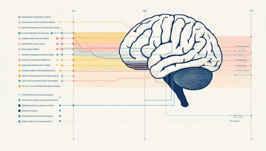 Illustration of neural activity and BDNF production in the brain during fasting states