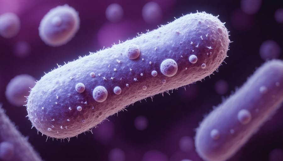 Microscopic image showing various beneficial microorganisms used in food fermentation