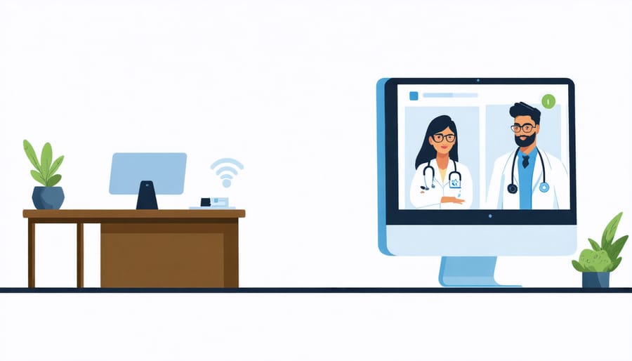 Comparison between in-person medical consultation and virtual telehealth appointment