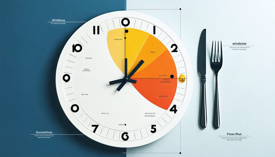 24-hour clock diagram showing recommended meal times for better sleep quality