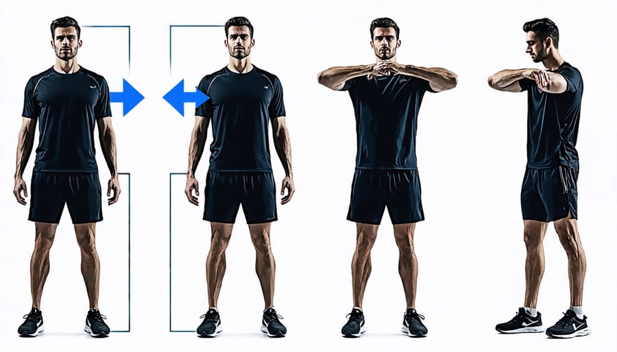 Visual representation of mental health transformation through movement, showing before and after poses