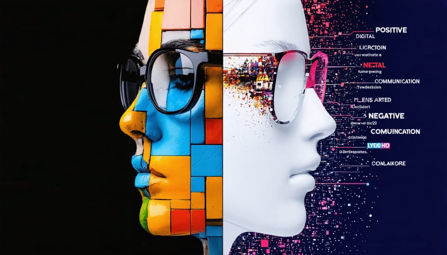 Comparison of healthy and unhealthy digital communication practices