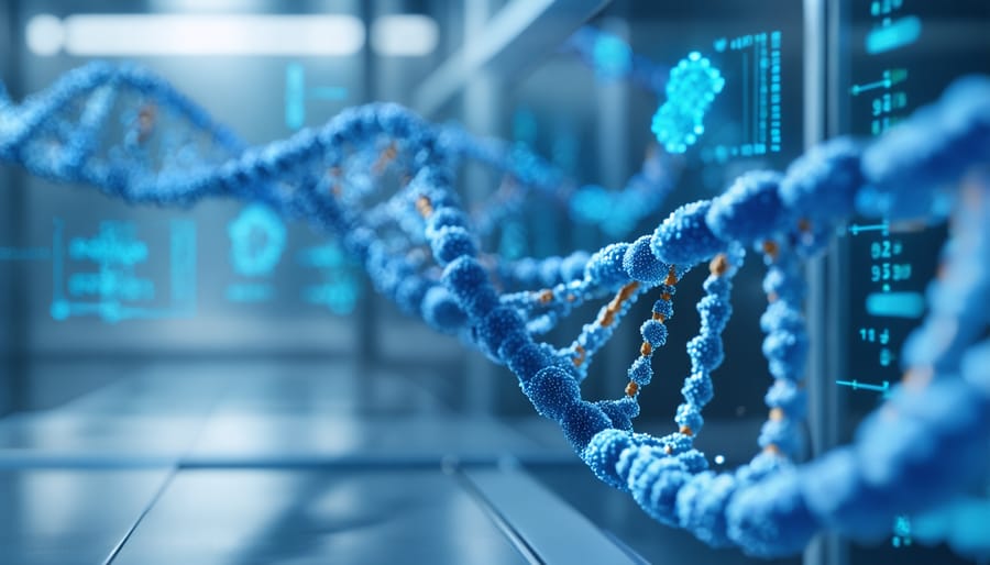 High-throughput DNA sequencing equipment analyzing genetic samples
