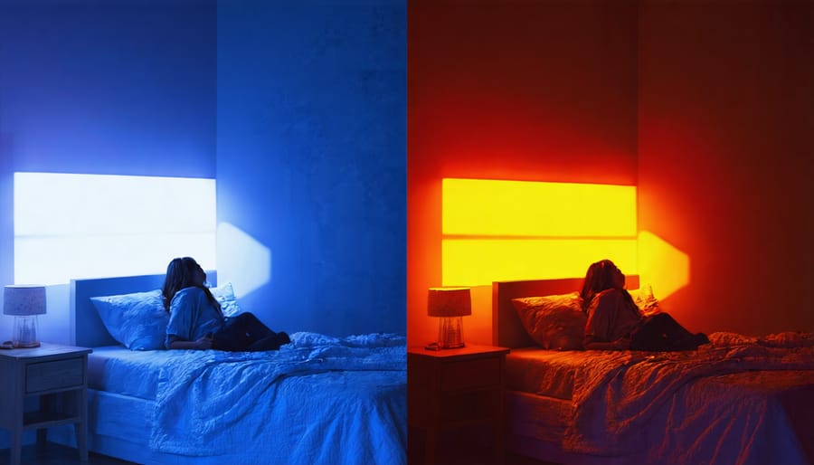 Comparison of healthy and unhealthy evening light exposure habits for sleep