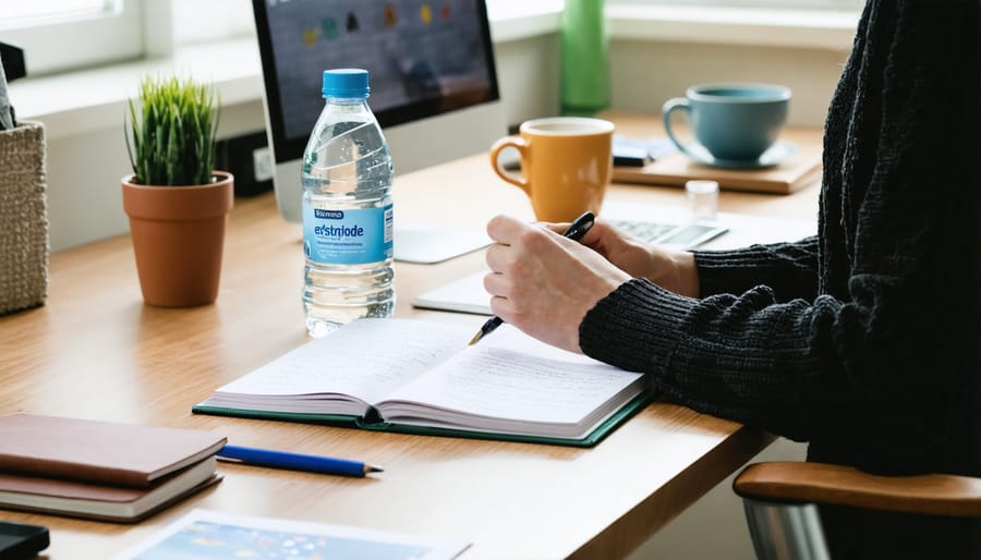Professional displaying mental clarity and focus while practicing morning fasting