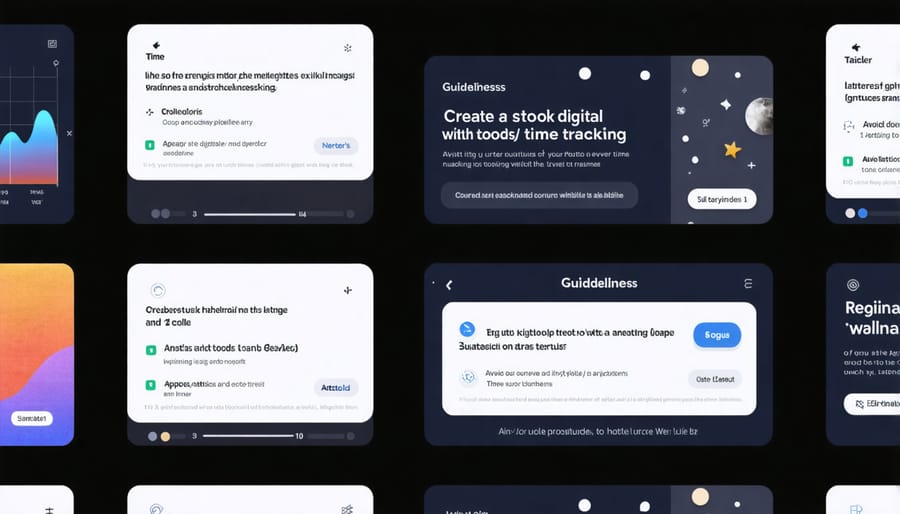 Collection of digital wellness application interfaces and tools