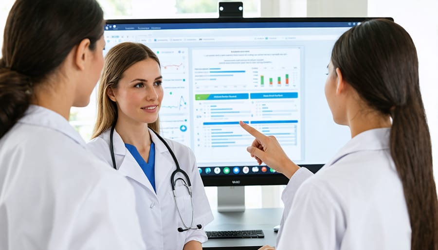 Healthcare team and patient engaged in shared decision-making process