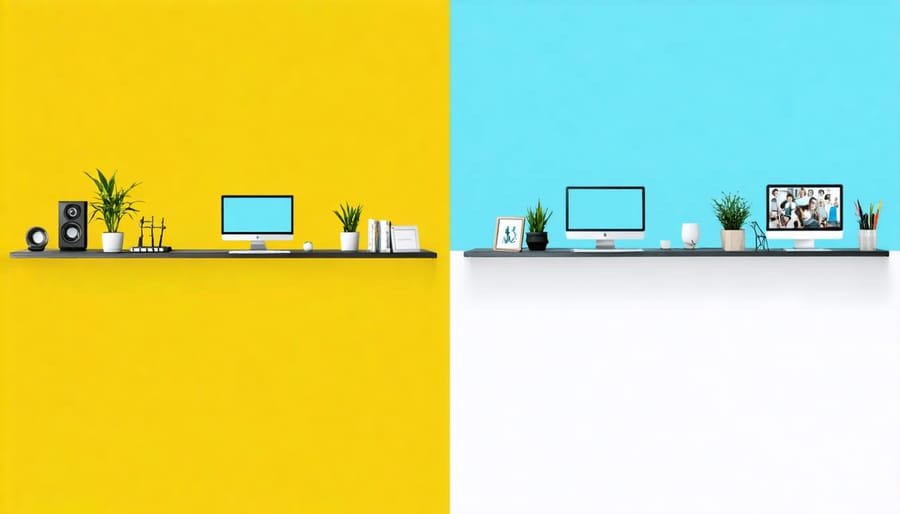 Comparison between burnout-prone and wellness-focused workplace environments