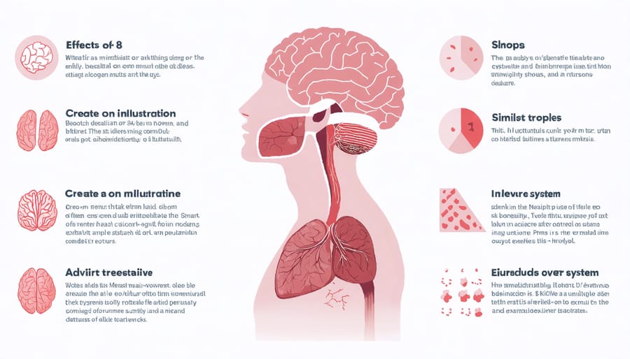 Visual representation of how 4-7-8 breathing affects the parasympathetic nervous system and stress reduction