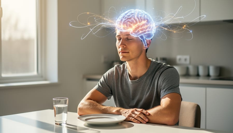 Microscopic view of healthy neural networks and brain cell connections