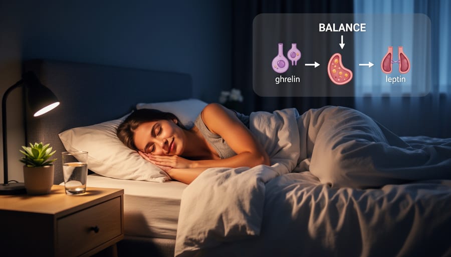 Person sleeping peacefully in bright morning sunlight streaming through bedroom window