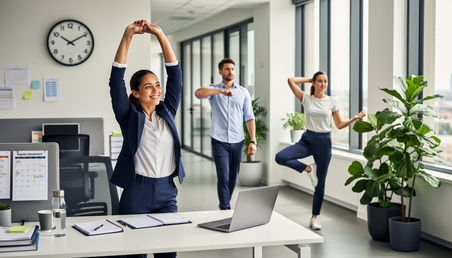 Person doing stretching exercise on yoga mat in bright morning sunlight
