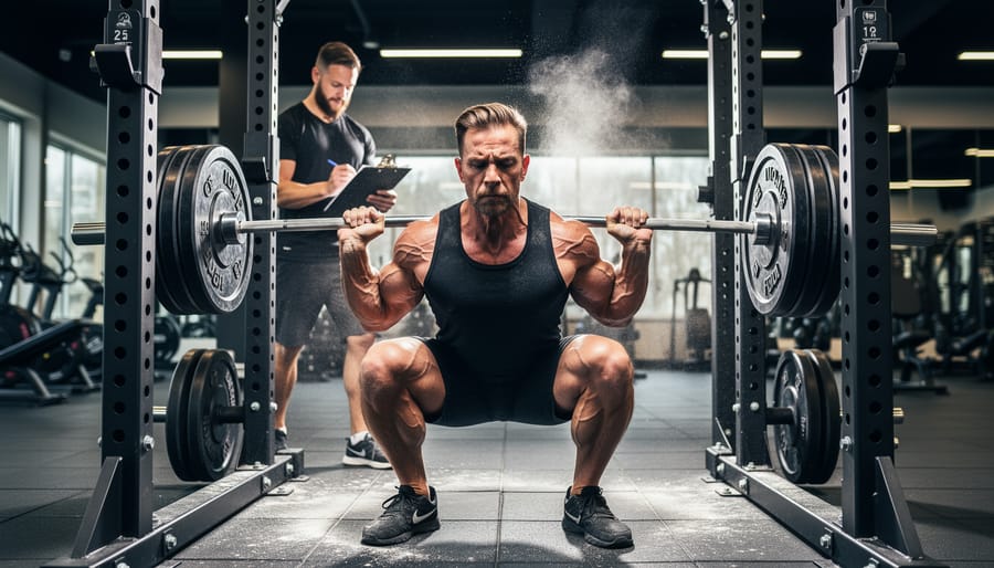 Athletic person performing dumbbell bicep curl showing muscle contraction during resistance training