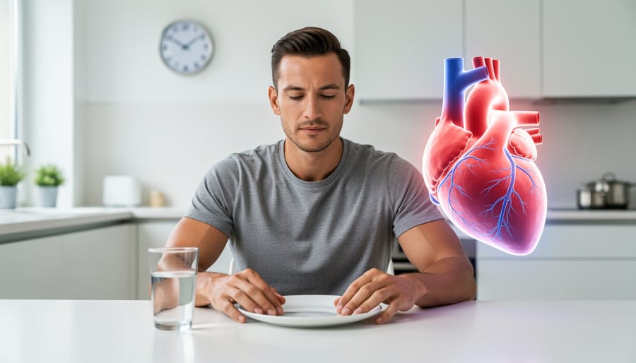Medical professional holding anatomical heart model demonstrating cardiovascular health concepts