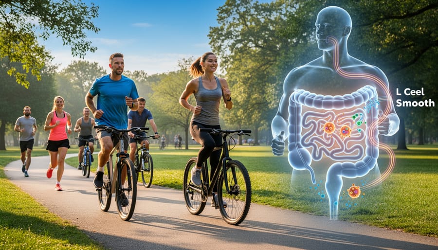 Group of people exercising outdoors representing lifestyle factors that support metabolic health